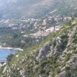 Croatia, Dubrovnik: approaching the city from the south along high