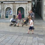 Croatia, Dubrovnik: men and their baby carriages