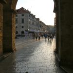 Croatia, Dubrovnik: worn cobblestone streets