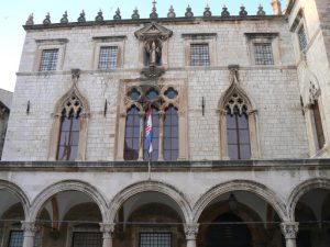 Croatia, Dubrovnik: Sponza Palace, 16th century, now houses state archives and