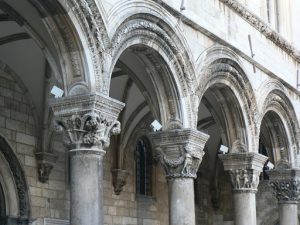 Croatia, Dubrovnik: detail of Rector's Palace, 1441