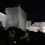 Croatia, Dubrovnik: outer walls at night