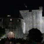 Croatia, Dubrovnik: outer walls at night