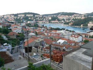 Croatia, Dubrovnik: view of the city side of the port