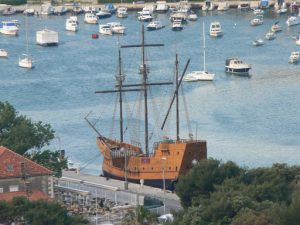 Croatia, Dubrovnik: reproduction of an old merchant ship