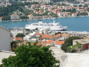 Croatia, Dubrovnik: view of the city side of the port