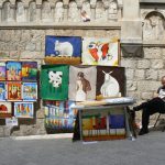 Croatia, Dubrovnik: art for sale inside the old city