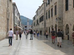 Croatia, Dubrovnik: main walking street inside the walls