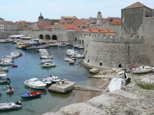 Croatia, Dubrovnik: the sea side of the castle has a