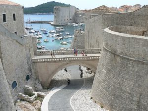 Croatia, Dubrovnik: the castle walls are impressive and thick