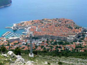 Croatia, Dubrovnik: view of the castle side of the port