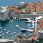 Croatia, Dubrovnik: view of the castle side of the port