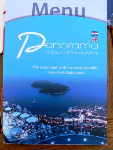 Croatia, Dubrovnik: Panorama Restaurant at the peak