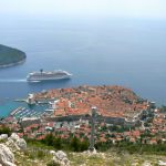 Croatia, Dubrovnik: view of the city from the peak