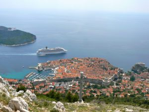 Croatia, Dubrovnik: view of the city from the peak
