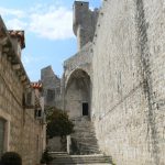Croatia, Dubrovnik: inside along the outer city walls