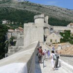 Croatia, Dubrovnik: on the walkway on top of the city