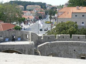 Croatia, Dubrovnik: main street view of the new city from