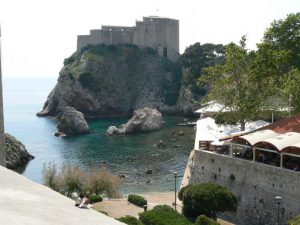 Croatia, Dubrovnik: a separate part of the fortress across an