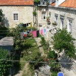 Croatia, Dubrovnik: view of local homes and gardens from top
