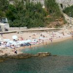 Croatia, Dubrovnik: local city beach is small