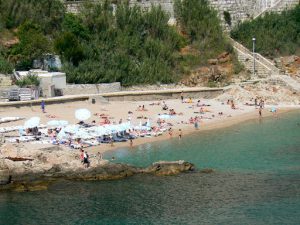 Croatia, Dubrovnik: local city beach is small