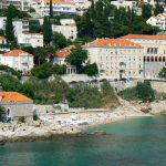 Croatia, Dubrovnik: local city beach is small