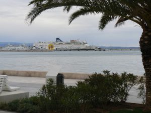 Croatia, Split City: cruise ship in harbor