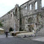 Croatia, Split City: entry to old city palace