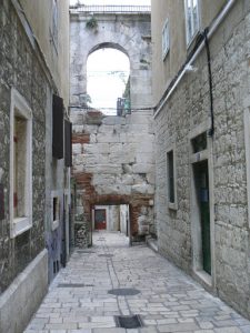 Croatia, Split City: narrow stone streets