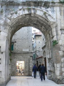 Croatia, Split City: old city walkways