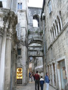 Croatia, Split City: narrow streets