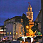 Croatia, Split City: old city at sunset