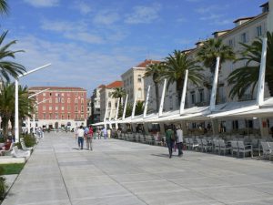 Croatia, Split City: along the waterfront promenade