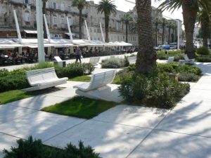 Croatia, Split City: along the waterfront promenade