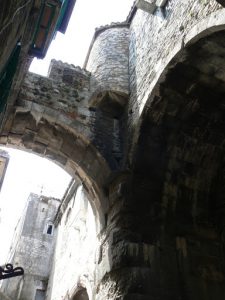 Croatia, Split City: fortress archway butress