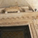 Croatia, Split City: beautiful carved doorway details