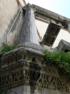 Croatia, Split City: ancient column and base