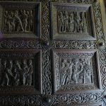 Croatia, Split City: entry door of the Diocletian mausoleum-Cathedral of