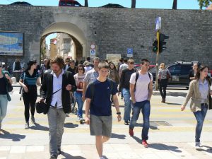 Croatia, Zadar City: many daily tourists