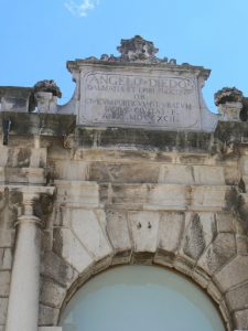 Croatia, Zadar City: 1742 engraving on National Square