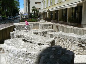 Croatia, Zadar City: ancient Byzantine city walls