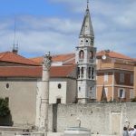 Croatia, Zadar City: Roman column in the forum