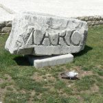 Croatia, Zadar City: Roman forum carving