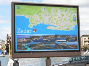 Croatia, Zadar City: entry sign