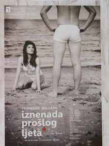 Croatia, Zadar City: poster for Tennessee Williams' play 'Suddenly Last