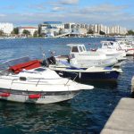 Croatia, Zadar City: harbor and new city