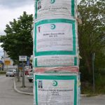 Bosnia-Herzegovina, Mostar City: death notices are posted in public