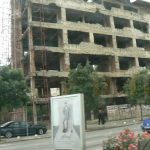 Bosnia-Herzegovina, Mostar City: one of many war remnants in the