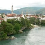 Bosnia-Herzegovina, Mostar City: the city is set among mountains  in